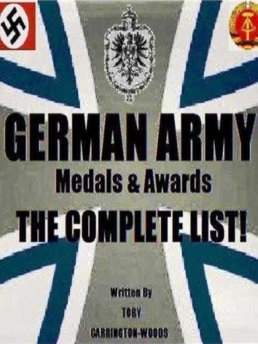 Upplýsingar um German Army Medals & Awards eftir Toby Carrington-Woods - Biðlisti